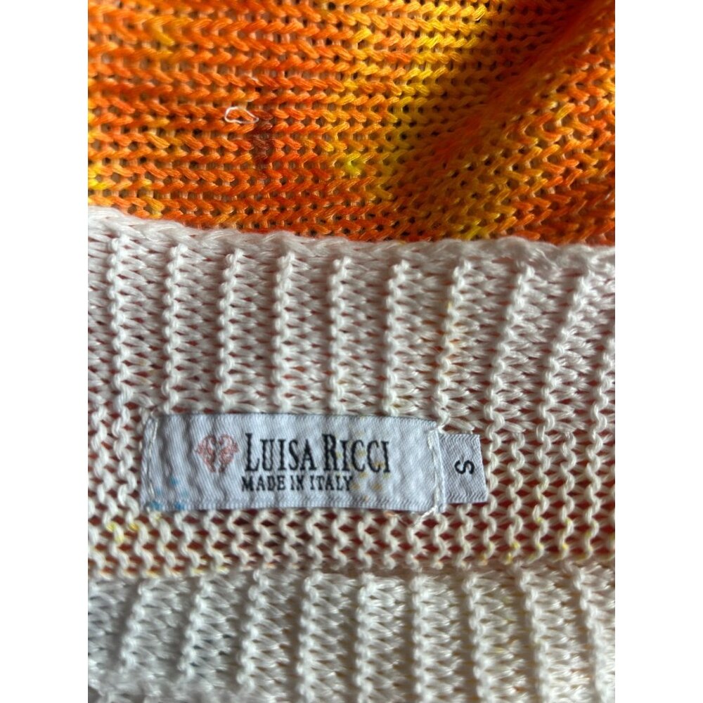 Colorful Luisa Ricci Womens Lightweight Knit Top S - Picture 5 of 9